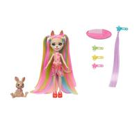 Enchantimals Sunshine Beach Bambola Katrice Kangaroo con Pet Canguro Hop e Accessori per lo styling, Giocattolo +4 anni (Mattel HTJ70)