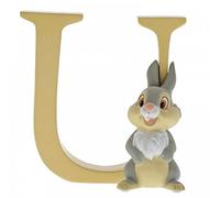 Enchanting Disney , Figura de Tambor Bambi y letra U, Para coleccionar, Home Deco, Enesco