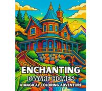Enchanting Dwarf Homes A Magical Coloring Adventure: Cozy Forest Cottages & Fantasy Village Scenes for Relaxation and Creativity