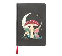 Enchanting Forest Mushroom A5 Notebook | Mystical Design, Gold Foil Edges, Ribbon Marker | Journaling & Note-taking Essentials | Elegant Stationery