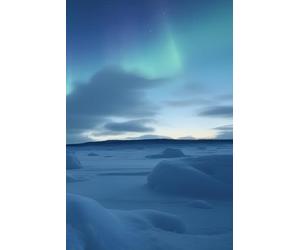 Enchanting Winter Aurora Borealis Snow Night Sky Notebook: White Lined Paper Notebook for Creative Writing, Sketching & Daily Planning