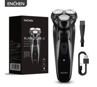 ENCHEN Blackstone-C Rasoio elettrico rotante 3D Tipo-C Ricarica rapida con trimmer di precisione POP-UP e blocco di sicurezza