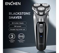 ENCHEN Blackstone rasoio rotante elettrico per uomo 3D Floating Blade lavabile Type-C USB ricaricabile barba da barba