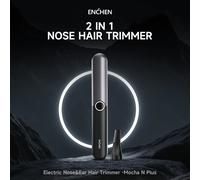 ENCHEN Mocha N Plus Kit per toelettatura 2 in 1 Trimmer per naso e sopracciglia con blocco da viaggio Ricarica di tipo C