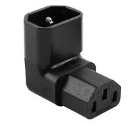 Enchufe IEC C14 a C13 en Ángulo Recto, Cable de Alimentación, Diseño 90 Grados Hacia Abajo, 250V 10A, Material PVC, 3 Pines, para PC, Armarios PDU, Impresoras, Ollas y Electrodomésticos