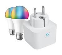 Enchufe Inteligente Muvit iO Pack Smart + 2 Lampade RGB E27 10W