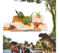 Enciclopedia 3D Prehistorica Dinosauri, L'Enciclopedia Illustrata dei Dinosauri, Interessante Libro Pop-Up Tridimensionale sui Dinosauri, Creature Preistoriche: Conoscenze Interessanti