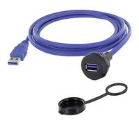 encitech 1310-1019-03 USB 3.0 tipo A Presa con telaio di montaggio M22 Conte