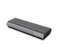 Enclosure - Custodia PCIe SSD/USB-C 3.2 Gen2 M.2 NVMe, con porte USB-C e USB-A, Consente il trasferimento dati veloce ed è realizzata in alluminio. * #*