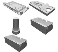 Enclosure for QuinLED Quad Controller DIN Rail Mount Vented & Non-Vented