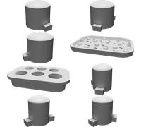 Enclosure Gamepad 6 Tasti per Controller Gaming Modulare Fai Da Te Case 3D