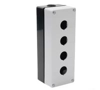 Enclosure in ABS preforato da 22 mm per interruttori a pulsante con protezione IP65 e anello di tenuta in poliuretano (3 fori)