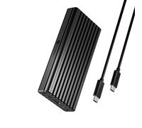 Enclosure SSD M.2 NVMe da 20 Gbps, ICY BOX USB C esterno NVMe M.2 con USB C 3.2 Gen 2x2, custodia senza attrezzi, compatibile con unità 2230/2242/2260/2280, in alluminio, Plug & Play