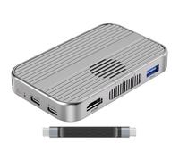 Enclosure SSD M2 USB-C, Enclosure NVMe con custodia in lega di alluminio, custodia per disco rigido all-in-one, velocità di trasferimento 10 Gbps, interfaccia HDMI con supporto 4K a 60 Hz, custodia di