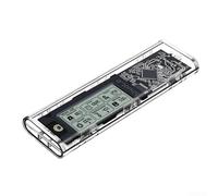 Enclosure SSD NGFF M 2 NVME ad alta velocità con compatibilità a doppio protocollo, interfaccia USB 3 2 Gen 2 10Gbps e monitoraggio dello stato in tempo reale per supporto ampio OS (NVME CCA)