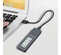 Enclosure SSD USB 3.2 Gen1 M.2 per NVMe NGFF per SSD SATA, display digitale a velocità di 10 Gbps per monitoraggio delle prestazioni in tempo reale, compatibile con e sistema operativo (C TO C+C TO A)