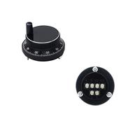 Encoder a impulsi CNC 1 pz 60mm CNC Pulser Volantino elettronico 5V 12V 24V 4 6 pin Pulse 25 100 Generatore manuale Encoder rotativo(B-Black aluminum,24V-4 Pin-100 Pulser)
