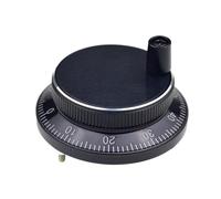 Encoder a impulsi CNC 1 pz CNC Pulser Volantino 5V 60mm 80 100PPR Generatore di impulsi manuale Volantino Macchina Encoder rotativo Elettronico 4 pin 6 pin(Black,4Pin 12V - 25PPR,80mm)