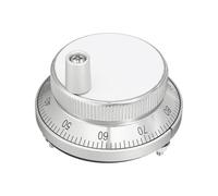 Encoder a impulsi CNC 1 pz CNC Pulser Volantino 5V 60mm 80 100PPR Generatore di impulsi manuale Volantino Macchina Encoder rotativo Elettronico 4 pin 6 pin(Silver,4Pin 5V - 100PPR,60mm)