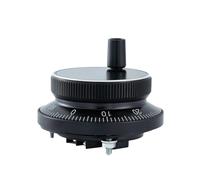 Encoder a impulsi con volantino Generatore di impulsi manuale for volantino CNC MPG Pendant 5V 12V 100PPR Encoder elettronico for volantino for tornio fresatrice CNC(Black,5V-6-100PPR,60mm)
