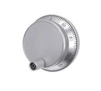 Encoder a impulsi con volantino Volantino elettronico CNC Pulser da 60 mm 5 V 12 V 24 V 4 6 pin Pulse 25 100 Generatore manuale Encoder rotativo(60mm,A-Silvery aluminum,24V-4 Pin-100 Pulser)