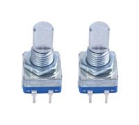 Encoder con fermi dell'albero a 20 punti e rotazione a 360 gradi con pulsante blu + argento