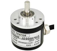 Encoder incrementale da 38 mm Albero da 6 mm Interruttore ottico rotativo Sensore A、B/Z-2/3 Fasi 5/8 Filo 10-1024-3600 PPR 5/24/30 V CC