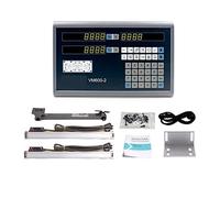 Encoder Lineare, Sistema Di Visualizzazione Digitale A 2 Assi Per Tornio + 2 Encoder Lineari, Dimensioni Della Scala Lineare 200, 300, 400, 500, 600, 700, 800, 900 Mm P,1-VM600-2 dro set