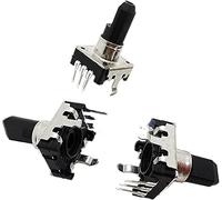 Encoder rotante 5pcs EC12 RE12 audio a 360 gradi 24 posizione encoder senza pulsante interruttore a 3pins lunghezza 1 2mm 15mm 20mm(15mm)