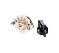 Encoder rotativo 1/2 Poli 6 Posizioni 3/6/7/11 Lancio Selezionabile 1 Deck Selettore di Banda Rotary Switch con Manopola Plastica Interruttore Accessori PZ(2p3t)