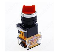 Encoder rotativo 22mm Selettore autobloccante 1NO1NC 2/3 posizioni Interruttori rotanti DPST 4 viti 10A400V Interruttore di alimentazione ON/OFF Rosso Verde Nero(Rot,2 Positions 1NO1NC)