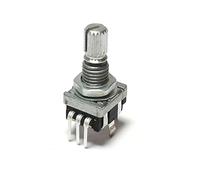 Encoder rotativo a 30 posizioni da 360 gradi EC11 con pulsante a 5 pin con maniglia lunga 15 mm con interruttore a pulsante incorporato