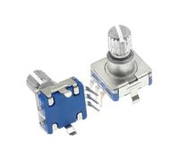 Encoder rotativo a 360 gradi a 20 posizioni EC11 con pulsante, impugnatura a 5 pin, lunghezza 12 mm, con interruttore a pulsante integrato(5PCS)