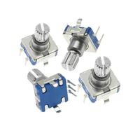 Encoder rotativo a 360 gradi a 20 posizioni EC11 con pulsante, impugnatura a 5 pin, lunghezza 12 mm, con interruttore a pulsante integrato(1PCS)