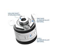 Encoder rotativo incrementale da 38 mm, albero semicavo da 8 mm, 10-1024-1800-2500-3600 PPR, 5-24 V CC(2000PPR,8-24V)