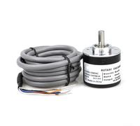 Encoder rotativo incrementale E6B2-CWZ6C NPN Uscita 5V-12V DC Albero in acciaio inossidabile Corpo metallico 100 200 300 P/R per automazione industriale (100P/R(E6B2))