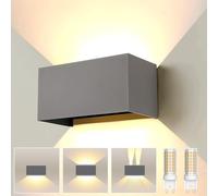 ENCOFT 24W Applique da Esterno a LED, Portalampada G9 Intercambiabile,Lampada da Parete per Esterni con Grado di Impermeabilità IP65 in Alluminio Luce,Bianca Calda 3000K per Giardino,Portico e Garage