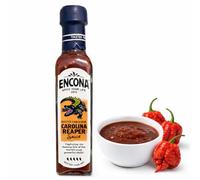 Encona Carolina Reaper Sauce 142 ml - Salsa Piccante Estrema - Ideale per Challenge Piccantissime e Amanti del Fuoco