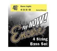Encore EBS40 - Set di corde per basso, avvolgimento in nichel, misura light (.040-.100)