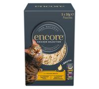 Encore in brodo Pacco misto buste 20 x 50 g Umido gatto - Selezione di Pollo