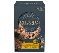 Encore in gelatina Pacco misto 20 x 50 g Umido gatto - Selezione di pollo (3 varianti)