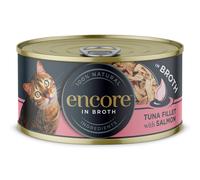 Encore in lattina 16 x 70 g Umido gatto - Filetto di Tonno con Salmone