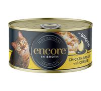 Encore in lattina 16 x 70 g Umido gatto - Petto di pollo & Formaggio
