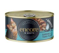 Encore in lattina 16 x 70 g Umido gatto - Sardine & Filetto di Tonno
