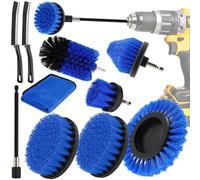 ENCOUN Spazzole per Trapano, 10PCS Spazzole per Trapano Elettrico, Spazzola per la Pulizia Delle Fessure, Strumenti per Pulizia, Set di Pulizia Perfetto per Cucina, Bagni, Piastrelle, Finestre, Auto