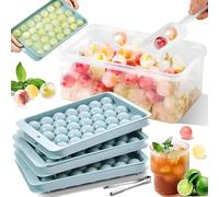 ENCOUN Stampo per cubetti di ghiaccio, grande cubetto quadrato per cocktail, whisky, vino, frutta, purea, gelato, tè freddo, L-BingKuaiHe33ge-B