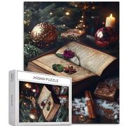Encyclopedia of Christmas Legends Puzzle da 1000 pezzi per adulti Libro magico a tema Art Puzzle impegnativo giochi di attività familiari colorato fai da te puzzle per regali di decorazione domestica