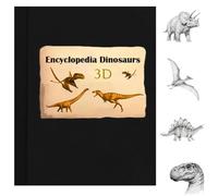 Encyclopédie 3D Prehistorica Dinosaures, créatures préhistoriques, connaissances intéressantes, livre cartonné pop-up définitif, livre pop-up interactif amusant sur les dinosaures (A)