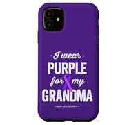 End Alz, indosso viola per mia nonna, consapevolezza dell'Alzheimer Custodia per iPhone 11