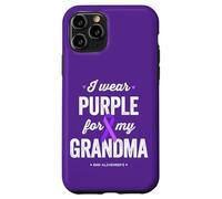 End Alz, indosso viola per mia nonna, consapevolezza dell'Alzheimer Custodia per iPhone 11 Pro